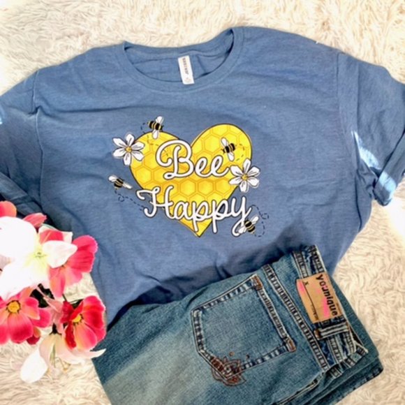 One Blessed Nana Tops - NWT *BOUTIQUE*   BE HAPPY   TEE    XLARGE